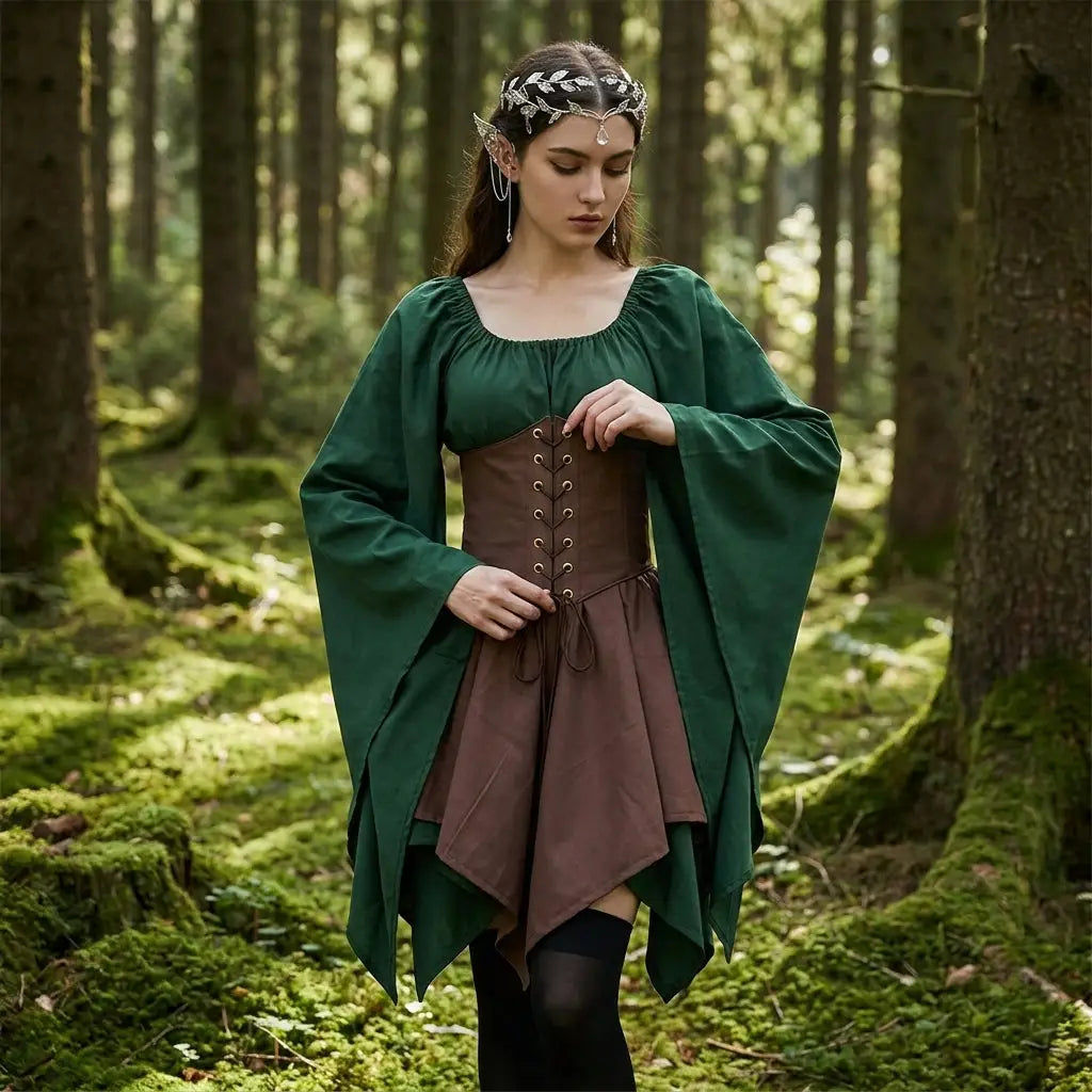 Costume Cosplay Elf médiévale