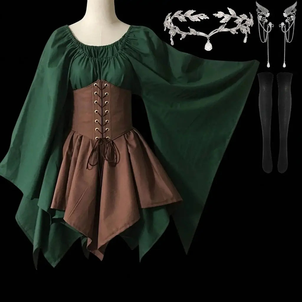 Costume Cosplay Elf médiévale