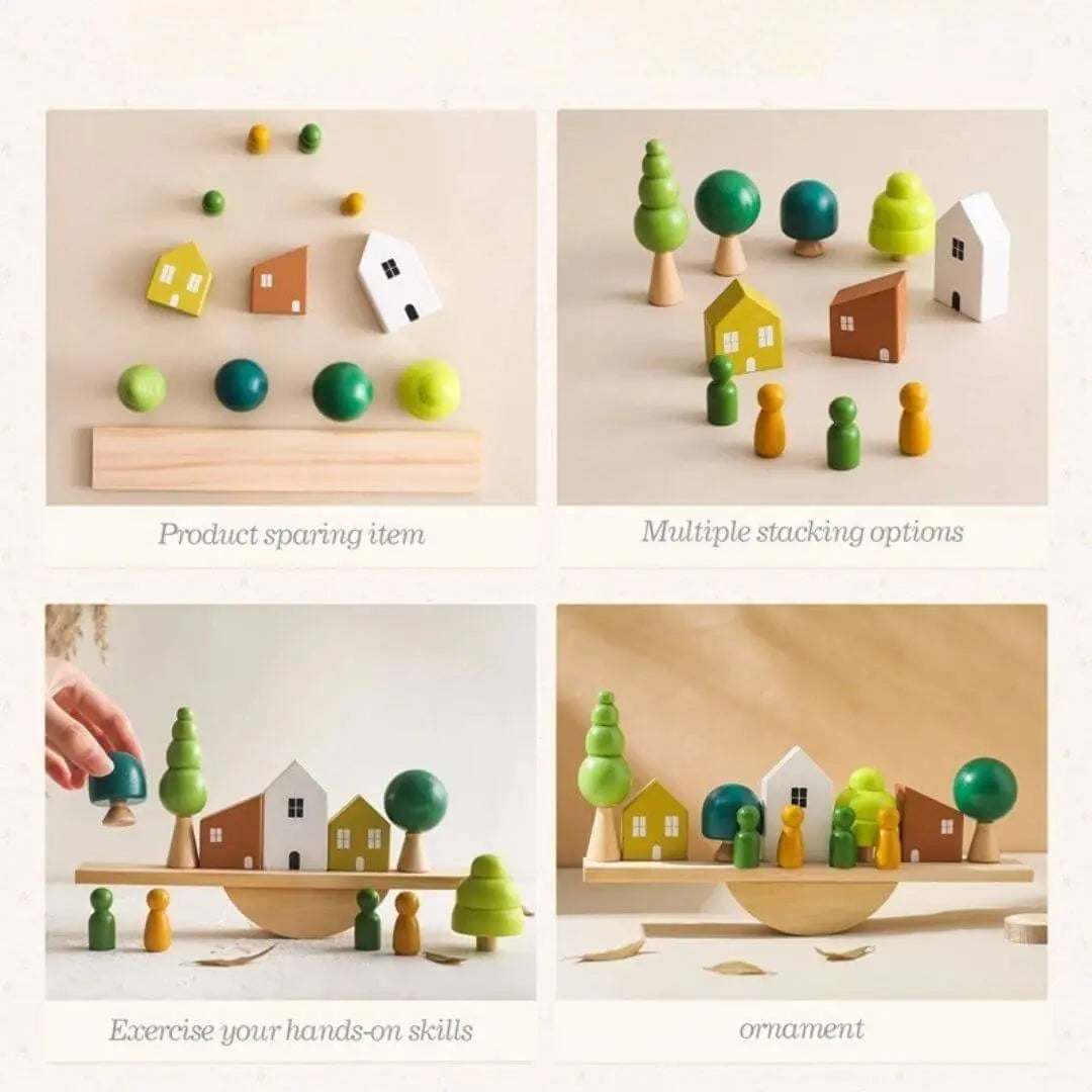 Jouet en Bois Bébé Équilibre – BalanceHouse
