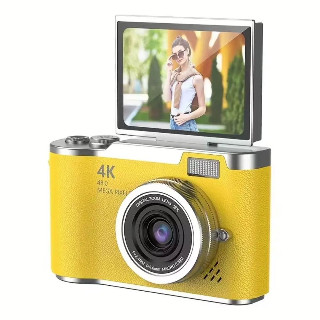 Fotocamera per Bambini 4K HD 48MP con Schermo Rotante 180° – PixyCam