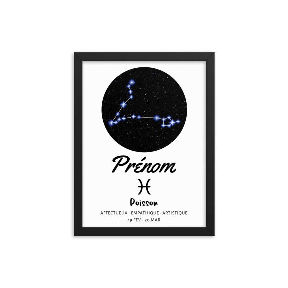 Tableau signe astrologique Poisson