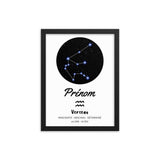 Tableau personnalisé pour bébé - signe astrologique Verseau