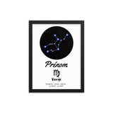 Tableau signe astrologique Vierge