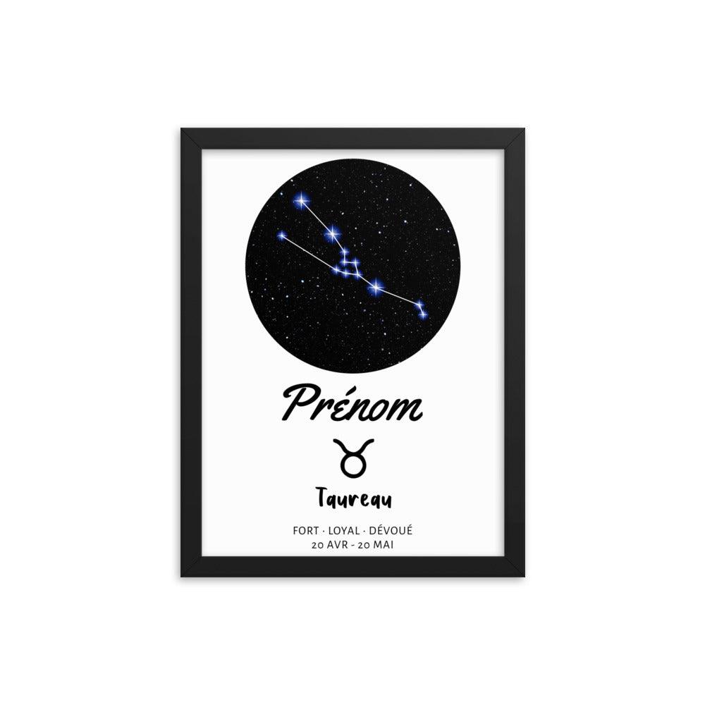 Tableau signe astrologique Taureau