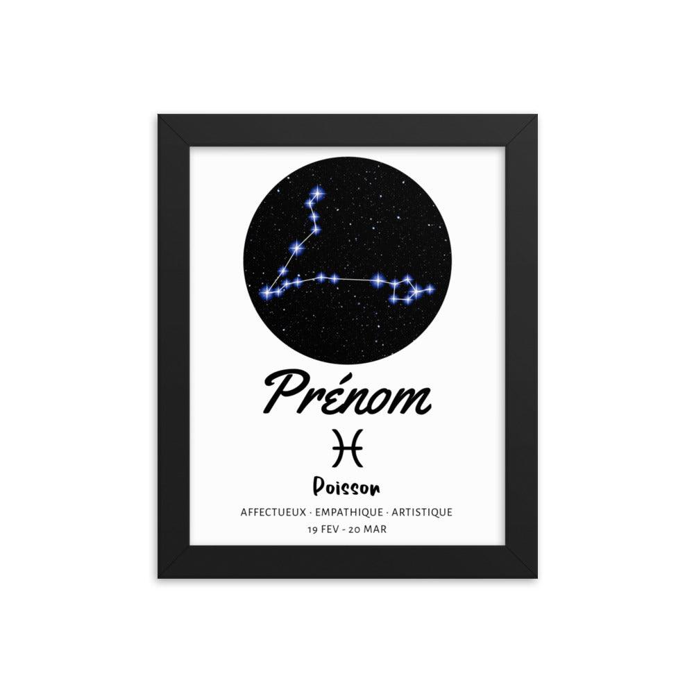 Tableau signe astrologique Poisson