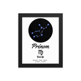 Tableau signe astrologique Vierge