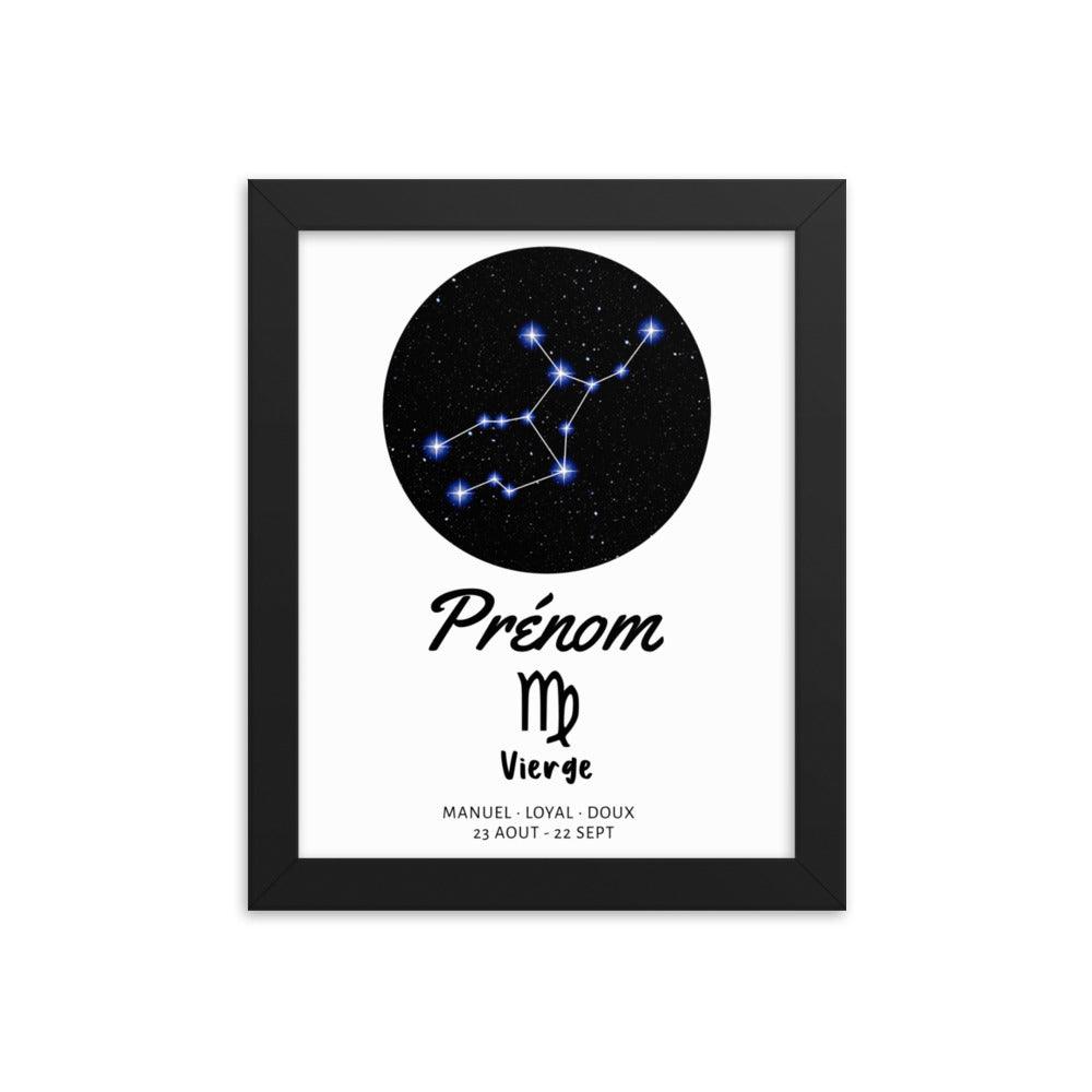 Tableau signe astrologique Vierge