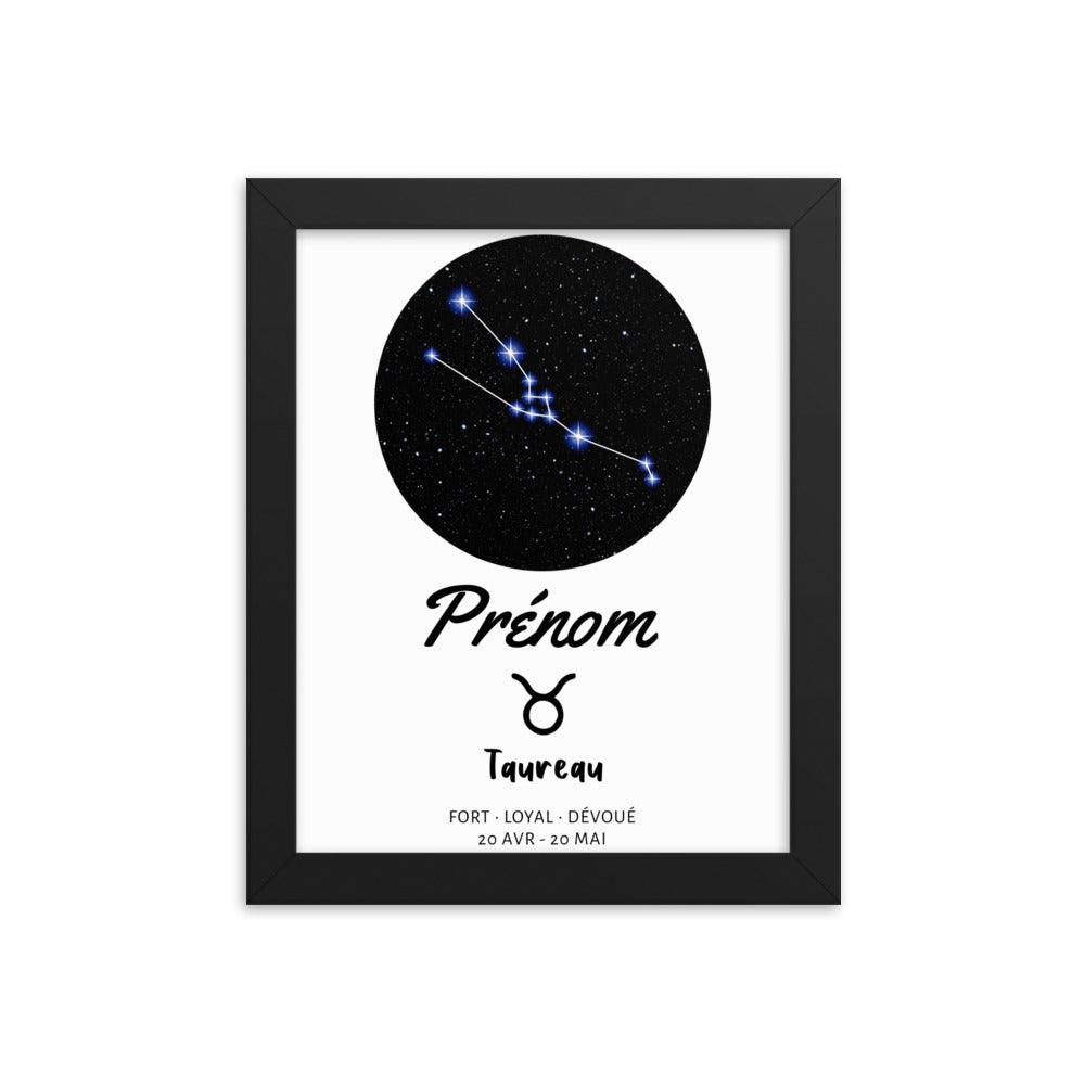 Tableau signe astrologique Taureau