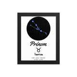Tableau signe astrologique Taureau