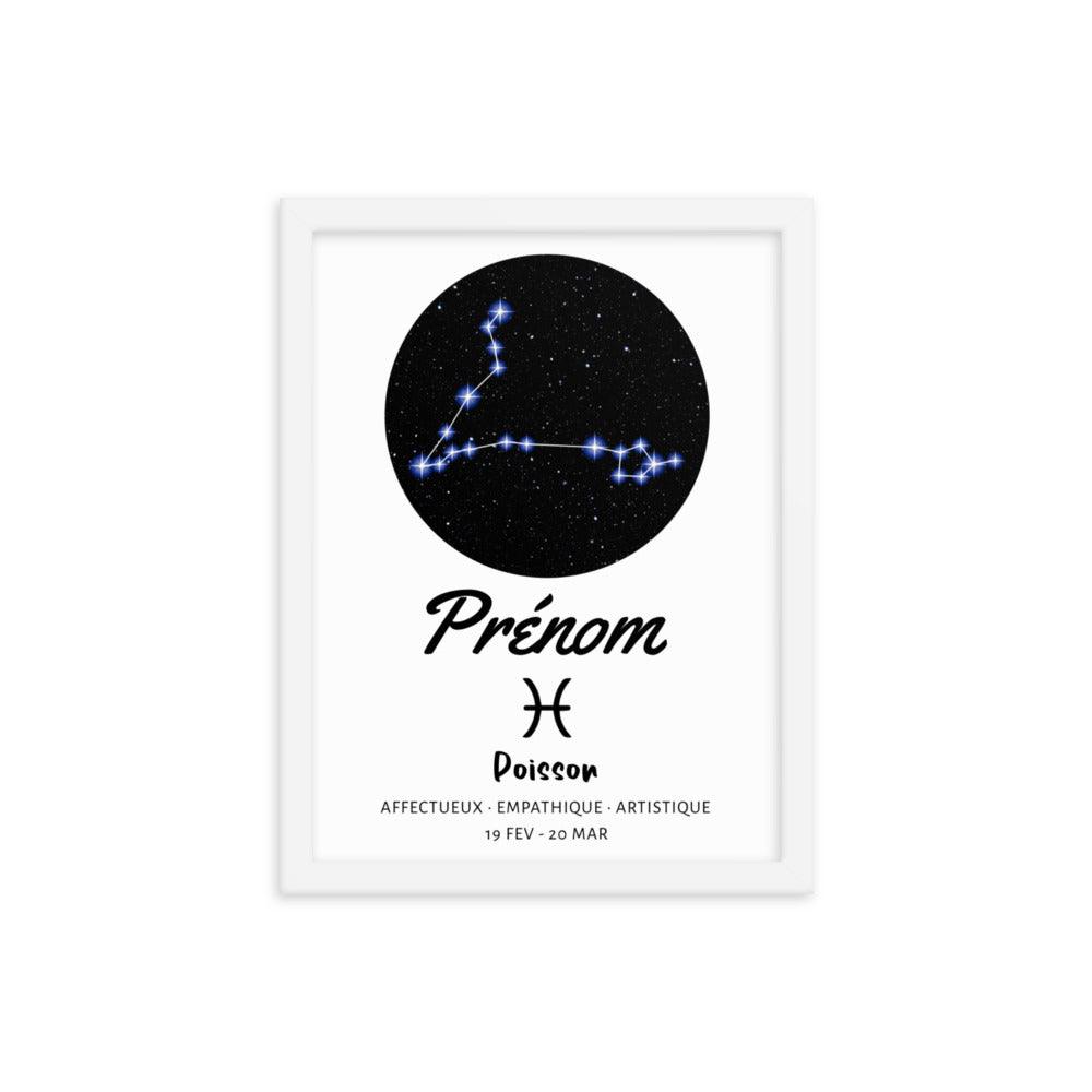 Tableau signe astrologique Poisson