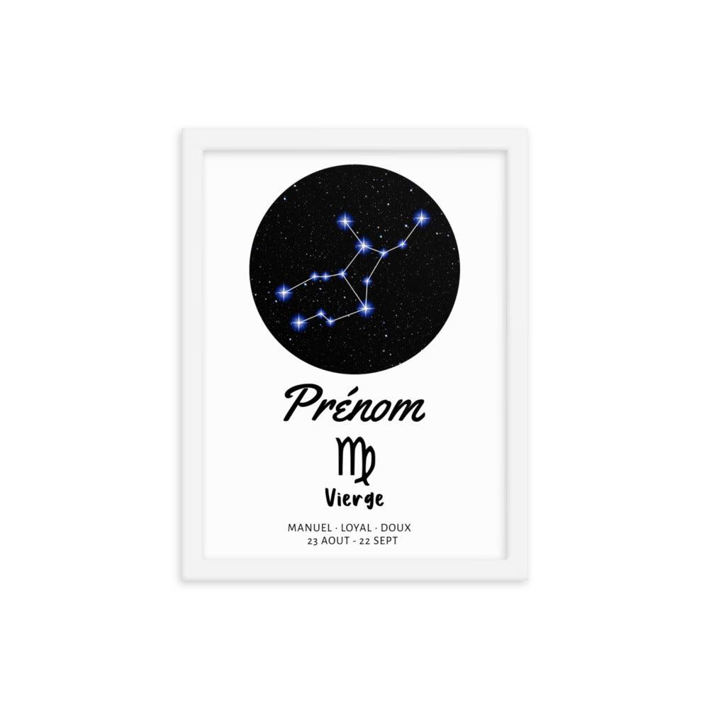 Tableau signe astrologique Vierge