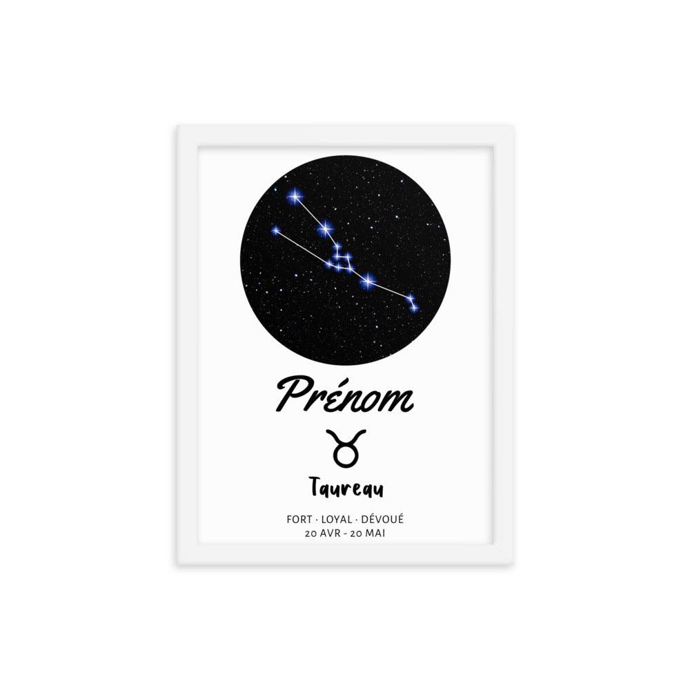 Tableau signe astrologique Taureau