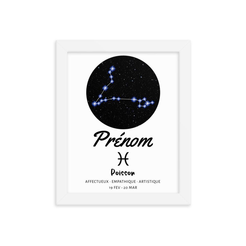 Tableau signe astrologique Poisson