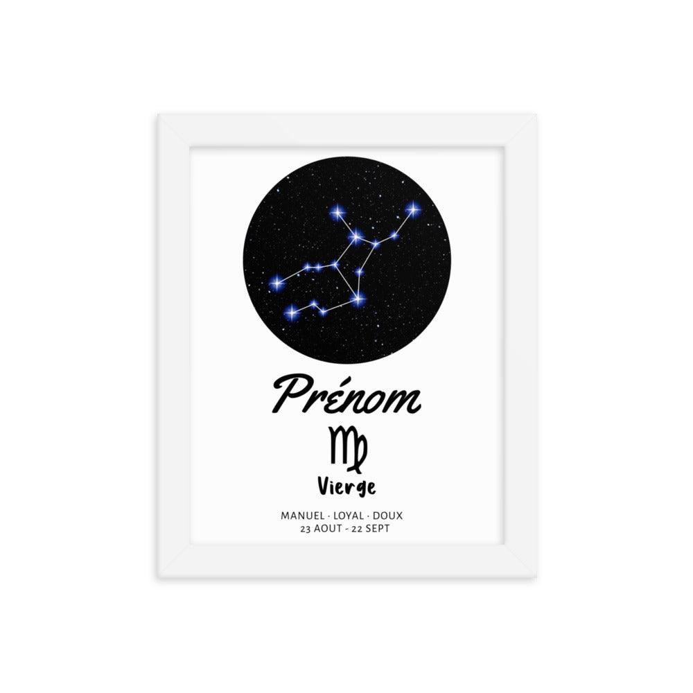 Tableau signe astrologique Vierge