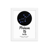 Tableau signe astrologique Vierge