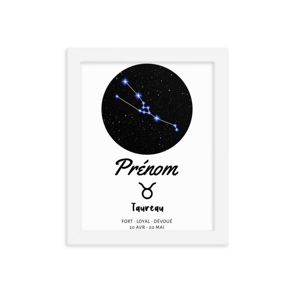 Tableau signe astrologique Taureau