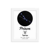 Tableau signe astrologique Taureau