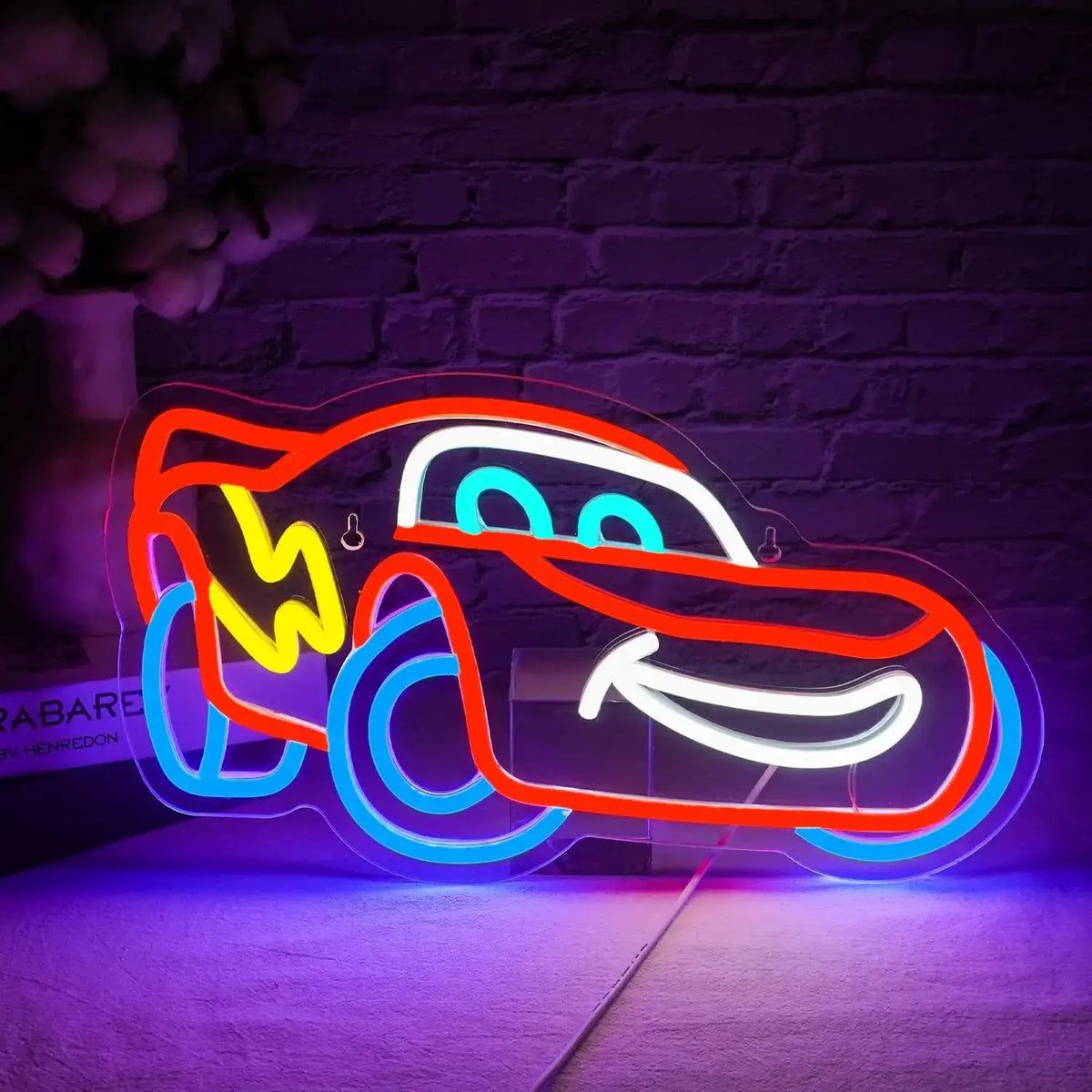 Enseigne Neon Cars McQueen