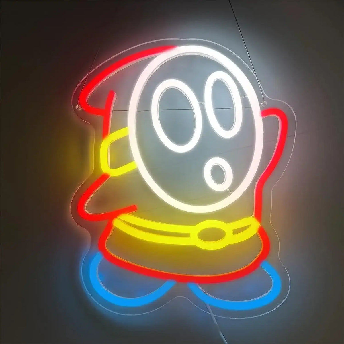 Enseigne néon LED Shy Guy avec alimentation USB