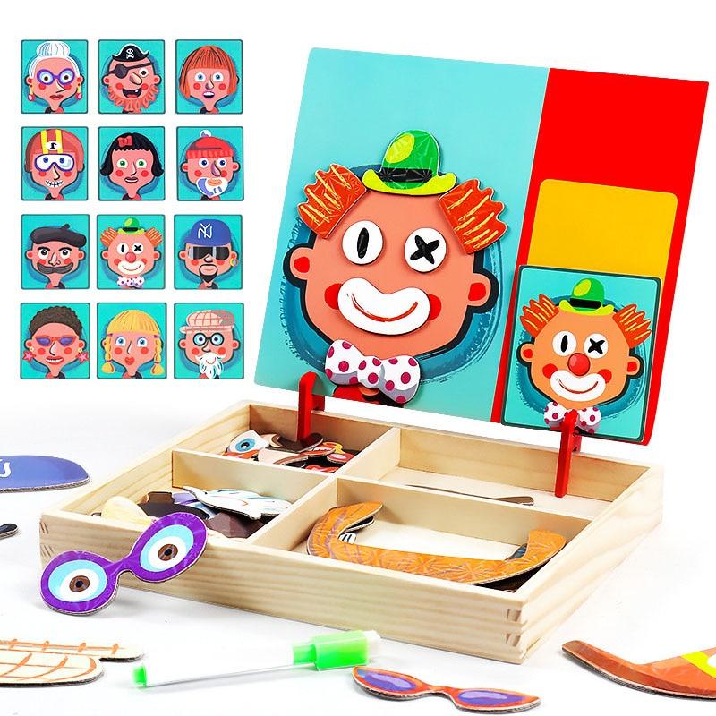 Tableau Puzzle Magnétique Double Face