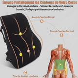 Coussin lombaire ergonomique à sangle réglable