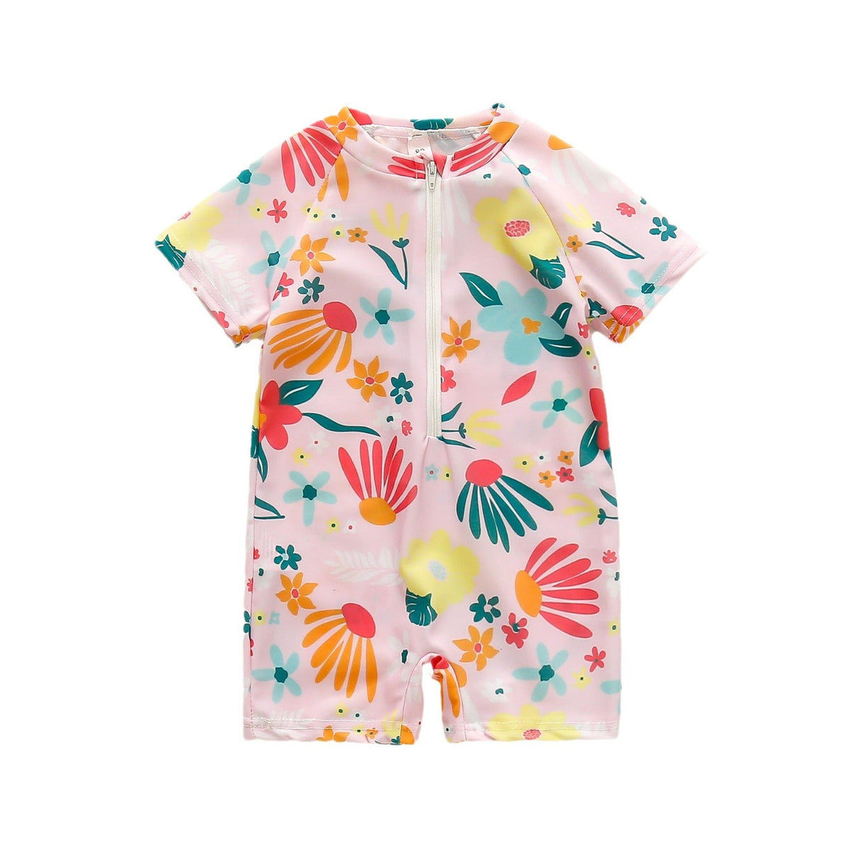 Maillot de Bain Bébé Fille Manches Courtes - Summer