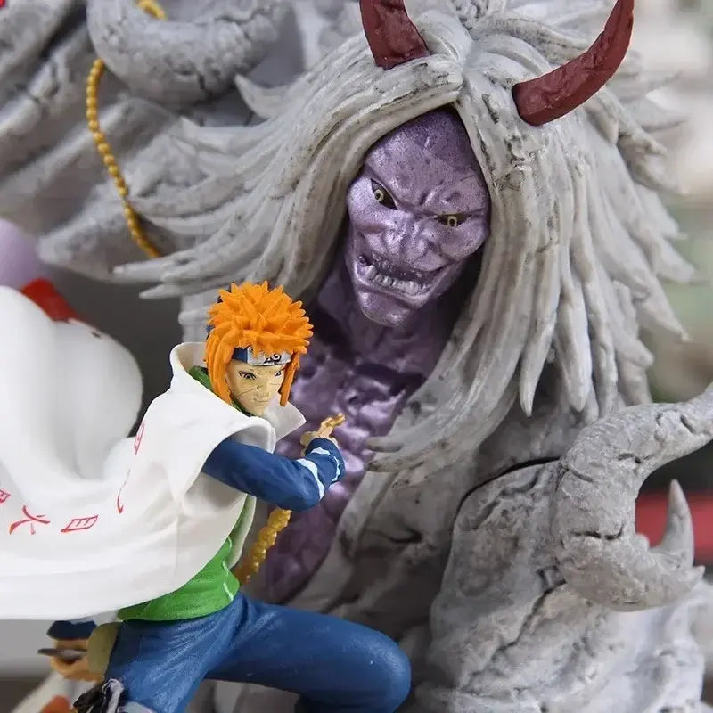 Statuetta Naruto Minato Namikaze Yondaime Re degli Inferi vs Kyuubi