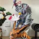 Statuetta Naruto Minato Namikaze Yondaime Re degli Inferi vs Kyuubi