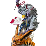 Statuetta Naruto Minato Namikaze Yondaime Re degli Inferi vs Kyuubi