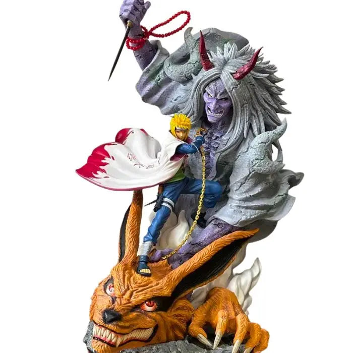 Statuetta Naruto Minato Namikaze Yondaime Re degli Inferi vs Kyuubi