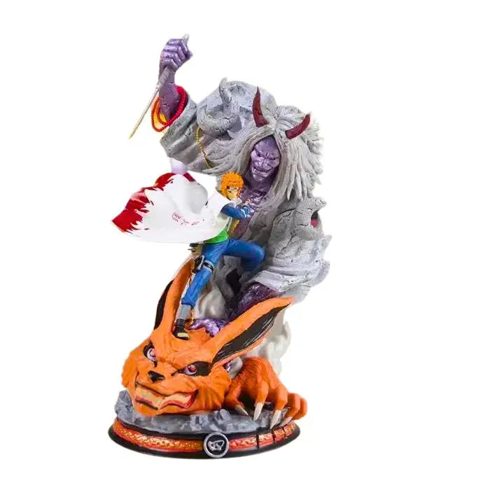 Statuetta Naruto Minato Namikaze Yondaime Re degli Inferi vs Kyuubi