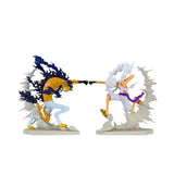 Figurine One Piece Rob Lucci vs Monkey D. Luffy Gear V