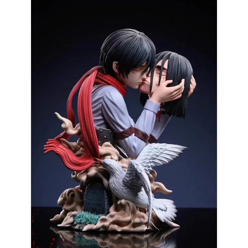 Figurine Scène Finale Mikasa embrasse Eren Shingeki No Kyojin