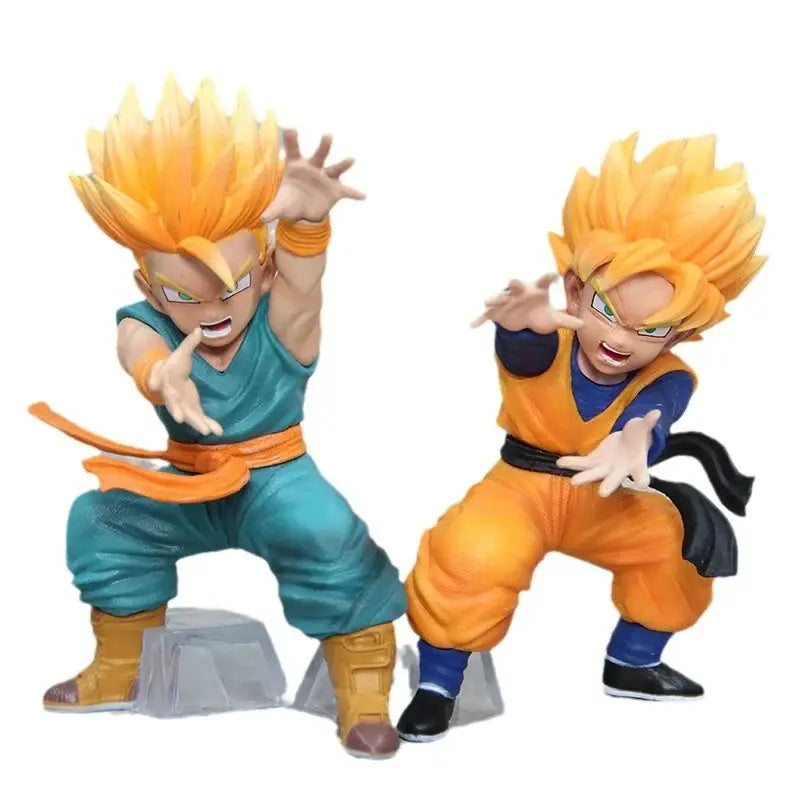 Figurine Trunks & Goten enfant Super Sayens