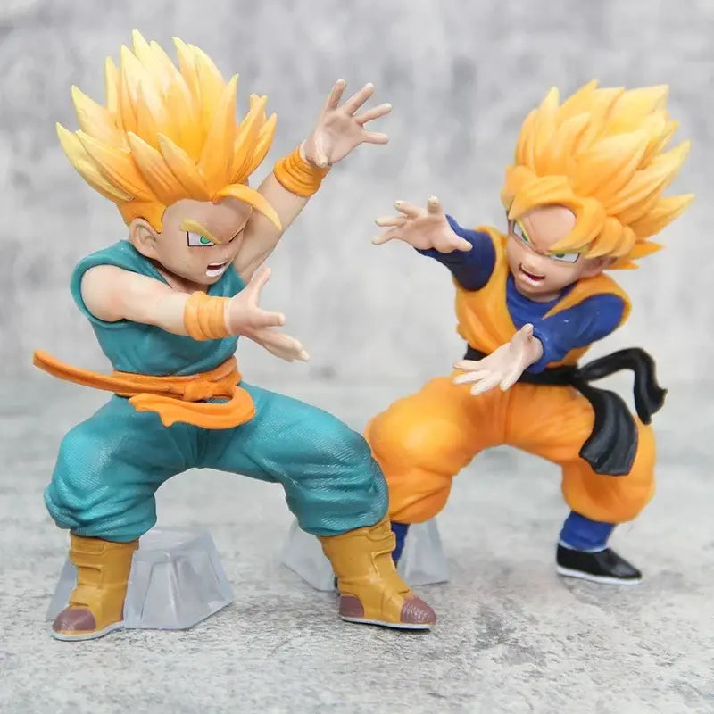 Figurine Trunks & Goten enfant Super Sayens