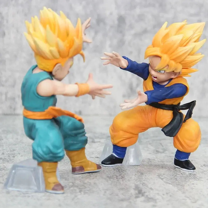 Figurine Trunks & Goten enfant Super Sayens