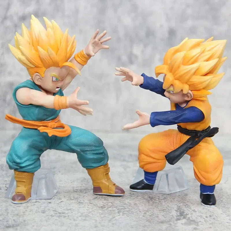 Figurine Trunks & Goten enfant Super Sayens
