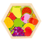 Puzzles Montessori Animaux Fruits et Véhicules