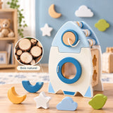 Montessori Wooden Wake-Up Rocket | RocketWiz