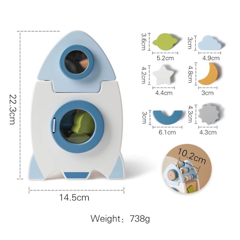 Montessori Wooden Wake-Up Rocket | RocketWiz
