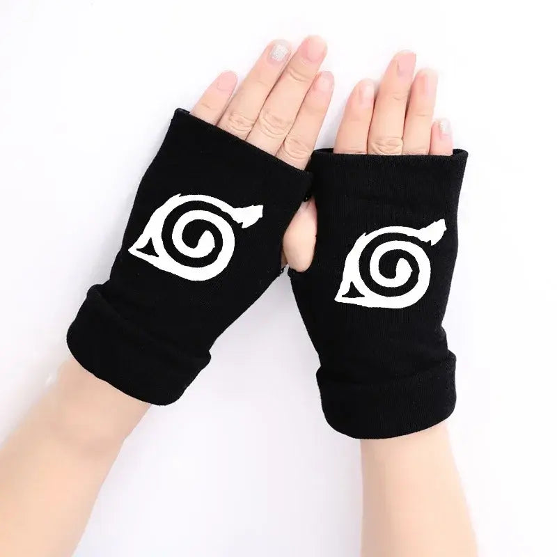 Gants en mitaine Uchiha Akatsuki Konoha Naruto Shippuden