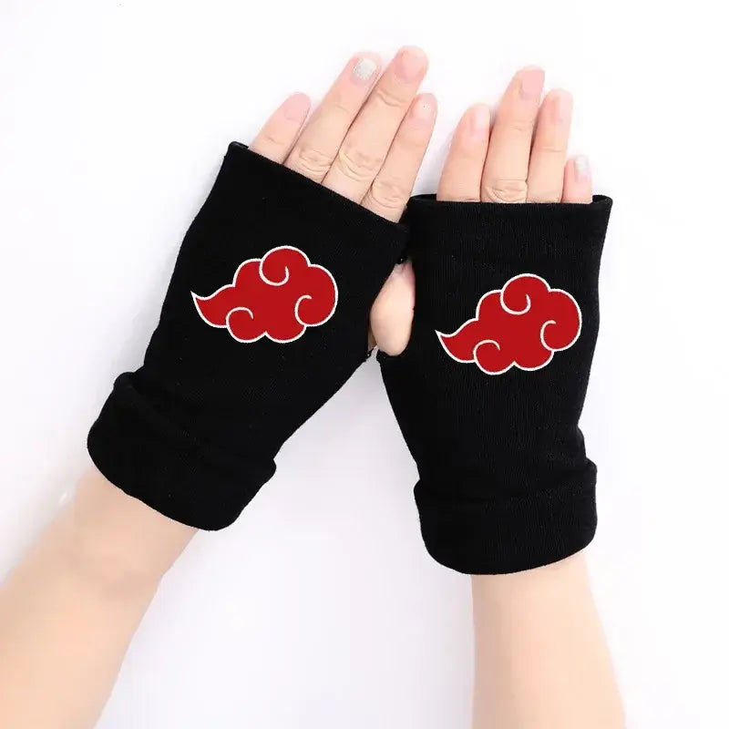 Gants en mitaine Uchiha Akatsuki Konoha Naruto Shippuden