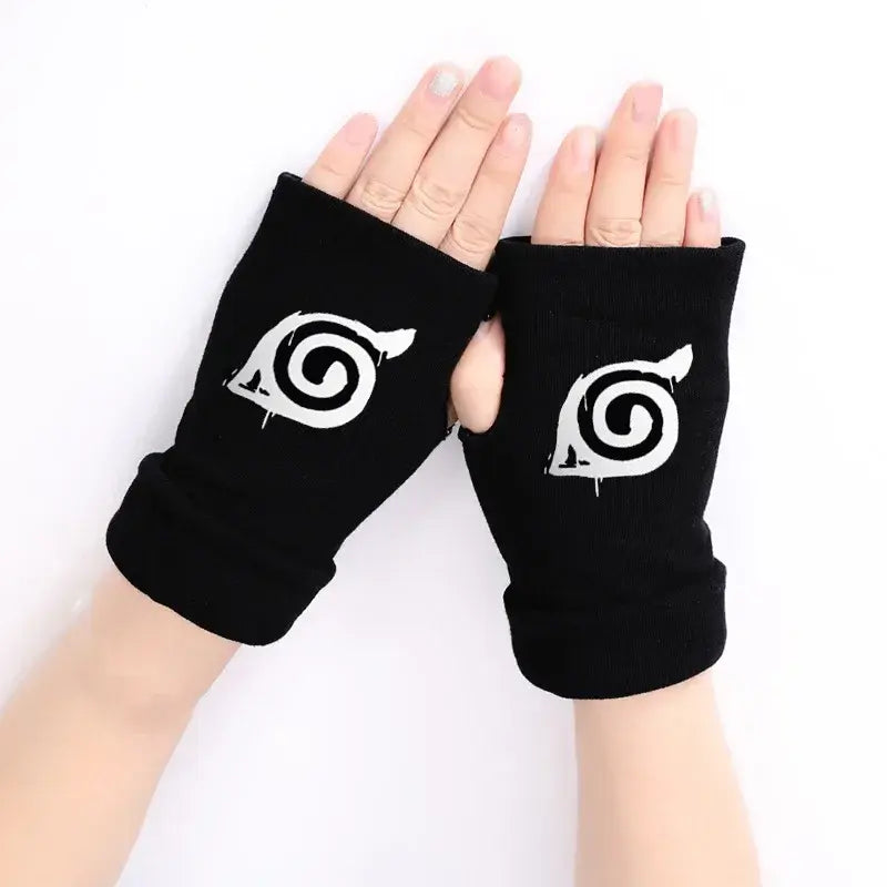 Gants en mitaine Uchiha Akatsuki Konoha Naruto Shippuden