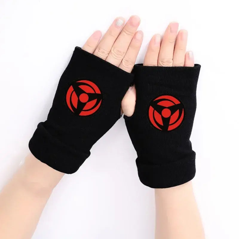 Gants en mitaine Uchiha Akatsuki Konoha Naruto Shippuden