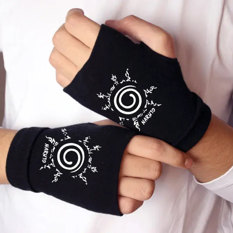 Gants en mitaine Uchiha Akatsuki Konoha Naruto Shippuden