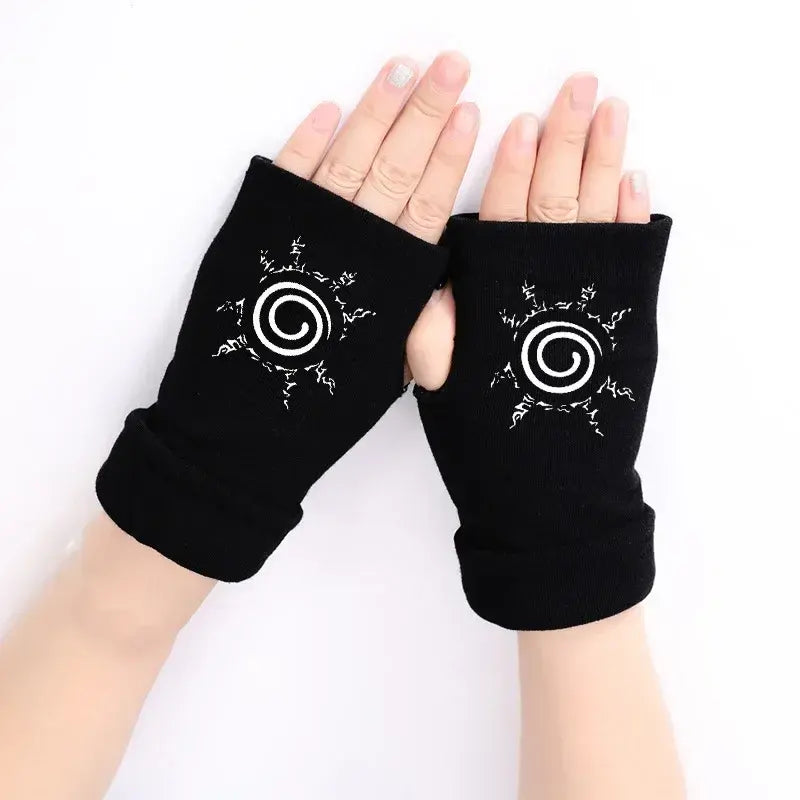 Gants en mitaine Uchiha Akatsuki Konoha Naruto Shippuden
