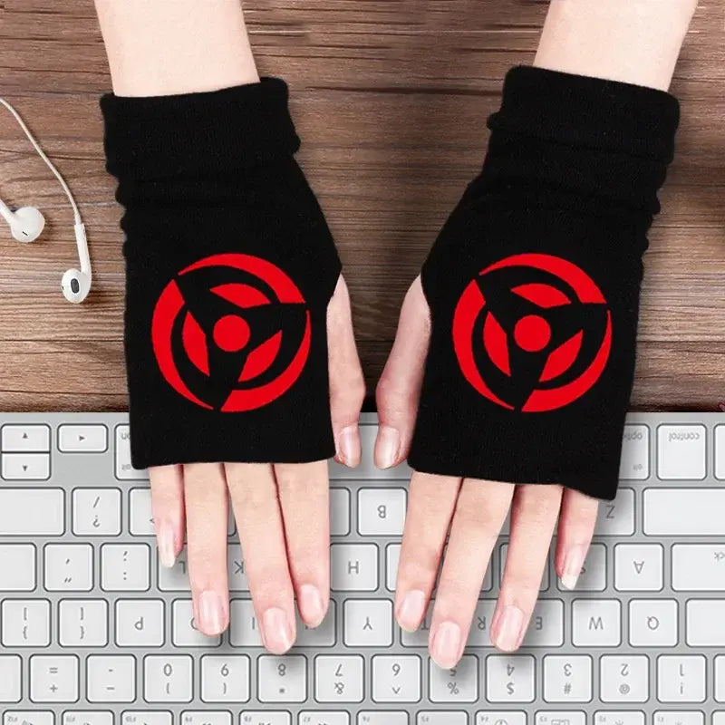 Gants en mitaine Uchiha Akatsuki Konoha Naruto Shippuden
