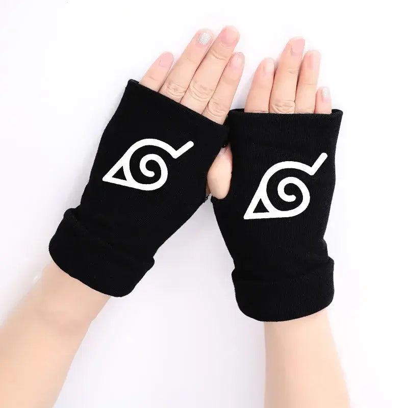 Gants en mitaine Uchiha Akatsuki Konoha Naruto Shippuden