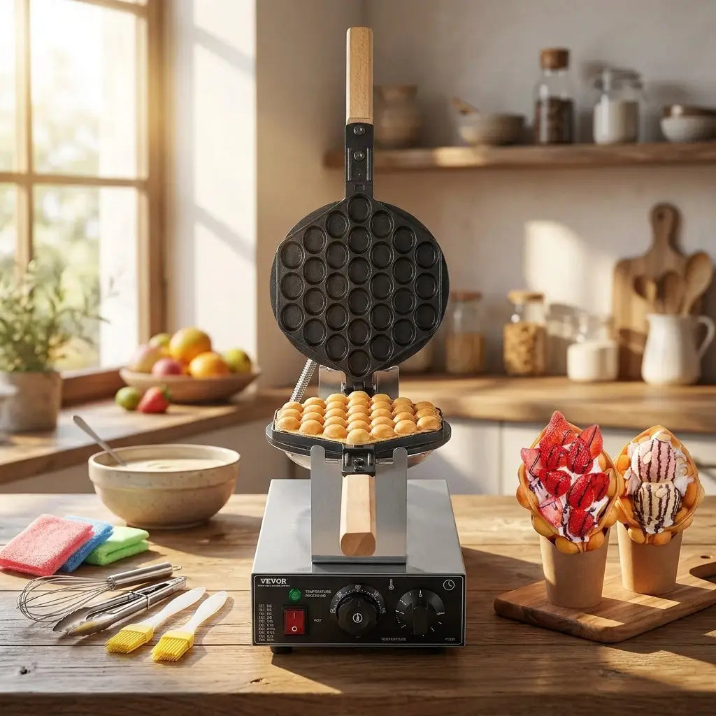 Gaufrier à bulles 1400W Antiadhésif Acier inoxydable