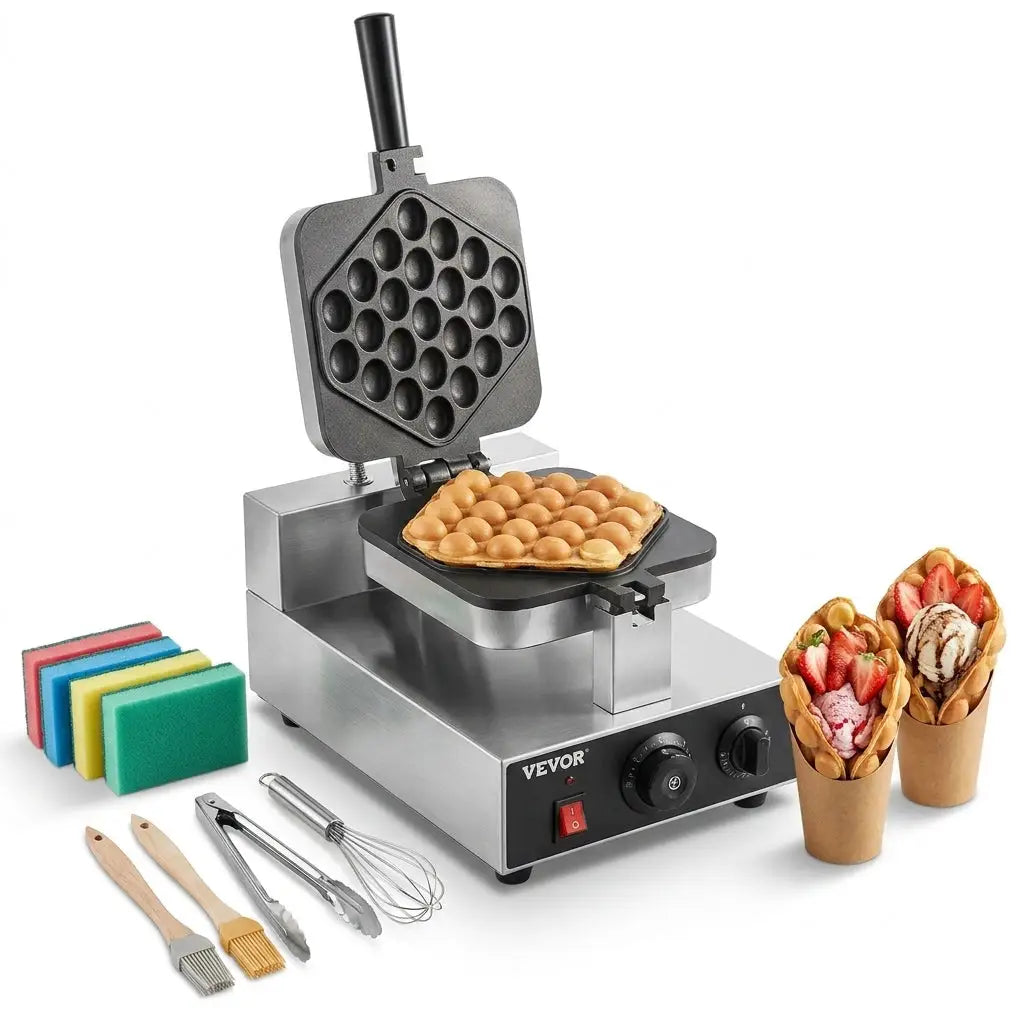 Gaufrier à bulles 1400W Antiadhésif Acier inoxydable